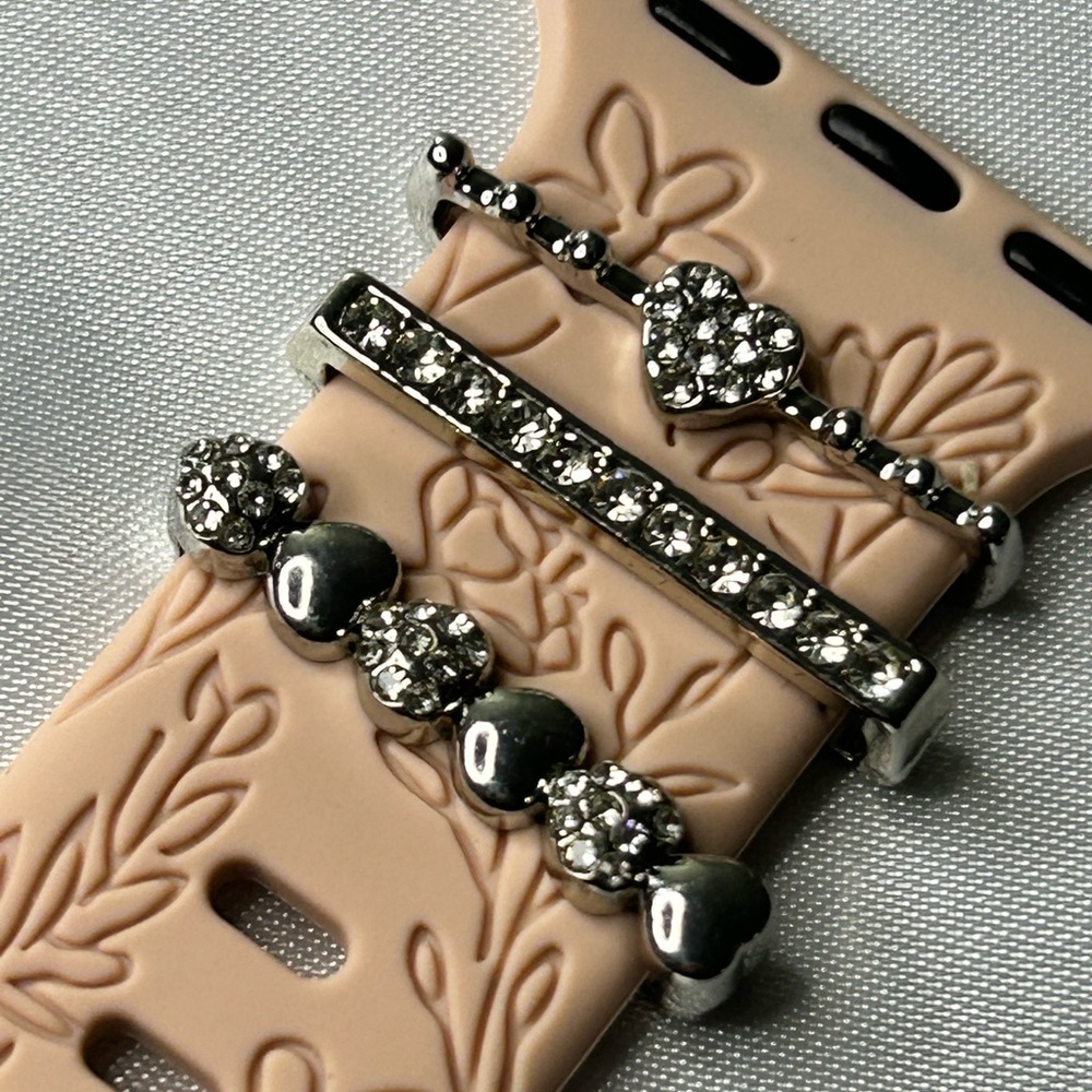 Apple Watch Silver Tone Charms Set - Picture 2 of 6